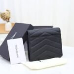 Saint Laurent Multi Folded Wallet Black 12cm 414404BOW021000 - Image 7