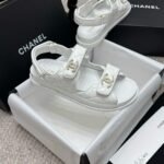Chanel Sandal Shiny White G35927 B20276 U0451 - Image 6