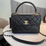 Chanel CC Trendy Lambskin Bag Black 25cm - Image 2