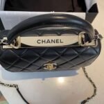 Chanel CC Trendy Lambskin Bag Black 25cm - Image 3