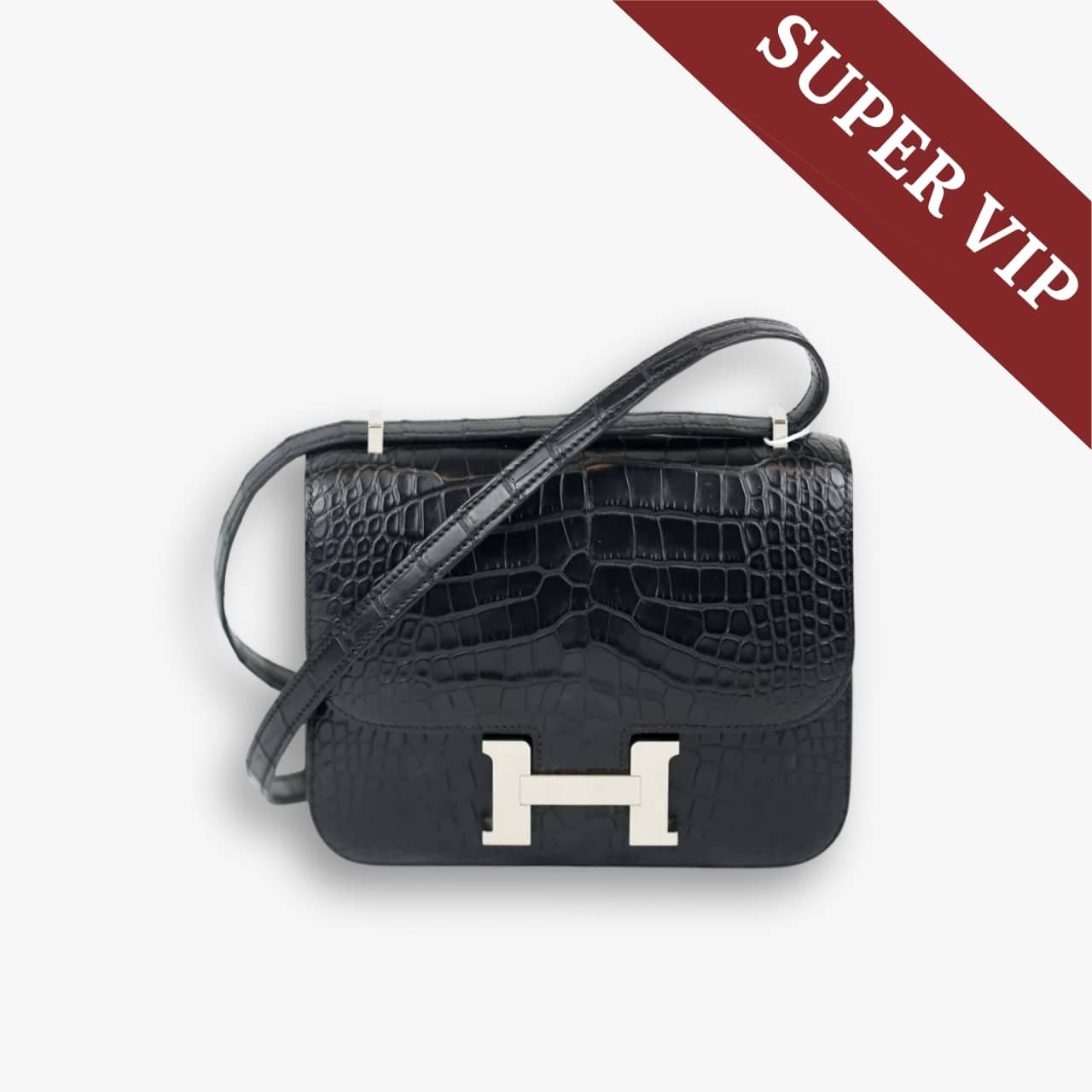 116-1.jpg Super Vip 1:1 – Hermes Constance Shiny Black 19cm - Image 1