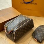 Perfect Match: Louis Vuitton Monogram Keepall Bandoulière 55Cm X Louis Vuitton Dopp Kit Toilet Pouch Monogram 27Cm - Image 5