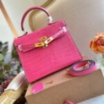 Hermès Kelly 25 Alligator Pink 25Cm - Image 2