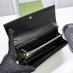 Gucci 73 Horsebit Detailed Satin Clutch Black 19Cm - Image 7