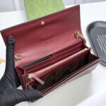 Gucci 73 Horsebit Detailed Satin Clutch Red 19Cm - Image 6