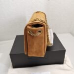 Saint Laurent Jamie 4.3 Suede Shoulder Bag Brown 25Cm - Image 3