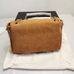 Saint Laurent Jamie 4.3 Suede Shoulder Bag Brown 25Cm - Image 4