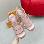 Louis Vuiiton LV Isola Wedge Sandal Rose 1AGYI1 - Image 2