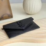 Saint Laurent Wallet in Grained Leather Black Hardware 13cm - Image 3