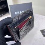 Perfect Match: Chanel Flap Bag with Camellia Flower 26cm X Chanel Small Floral Wallet Black 11cm - Image 6