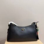 Prada Aimée Large Shoulder Bag Black 39Cm 1BC228 2CYS F0002 V LVM - Image 2