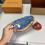 Louis Vuitton Pochette Valley Denim Blue 20Cm M13571 - Image 3