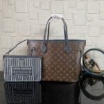 Super Vip 1:1 – Louis Vuitton Neverfull Inside Out MM Bag Blue Grey 31Cm - Image 3