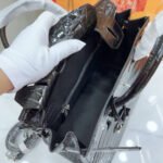 Hermes Birkin Silver Hardware Black Shiny 25Cm - Image 5