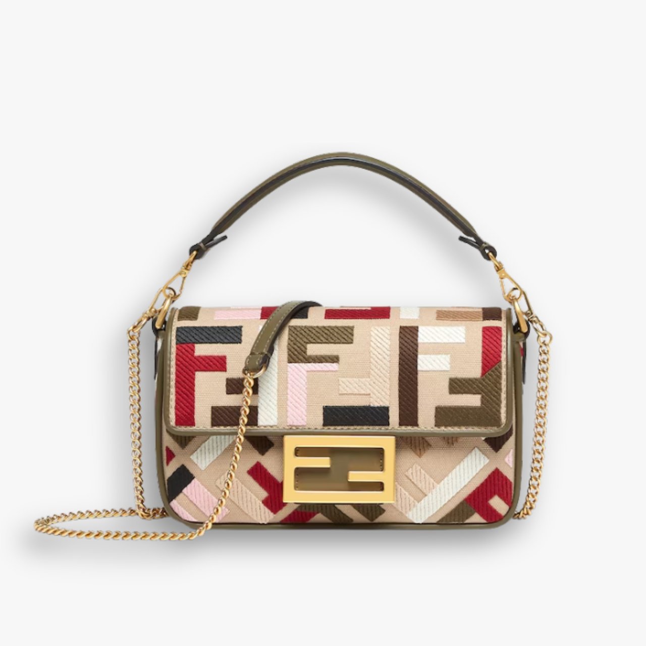 23-9.jpg Fendi Baguette Mini Bag Fabric Multicolor 18cm 8BS017ANH4F1Q6O - Image 1