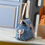 Louis Vuitton Odyssee Bag Denim Blue 36Cm - Image 3