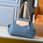 Louis Vuitton Odyssee Bag Denim Blue 36Cm - Image 4