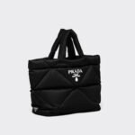 Prada Padded Re Nylon Tote Bag Black 35Cm 2VG082 2DXR F0002 V OOO - Image 2