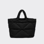 Prada Padded Re Nylon Tote Bag Black 35Cm 2VG082 2DXR F0002 V OOO - Image 3