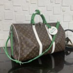 Super Vip 1:1 – Louis Vuitton Keepall Bandoulière 50 Monogram Green 50Cm M13926 - Image 3
