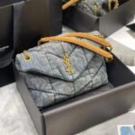 Super Vip 1:1 – Saint Laurent Puffer Toy In Denim 28Cm 7593372PT674575 - Image 2