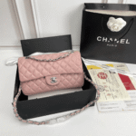 Chanel Classic Double Flap Bag Silver Hardware Light Pink 25cm - Image 2