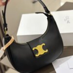 Celine Medium Ava Triomphe Bag Black 24Cm 114493DGQ 38NO - Image 3