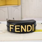 Fendi Small Fendigraphy Bag Black 24Cm 8BR798A5DYF1HEJ - Image 4