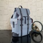 Super Vip 1:1 – Louis Vuitton Christopher MM Backpack Monogram Heritage Blue 44Cm M14676 - Image 3