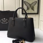 Perfect Match: Prada Saffiano Leather Double Black 25Cm X Prada Small Saffiano Leather Wallet Black 10cm - Image 5