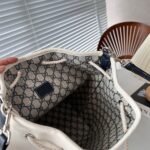 Super Vip 1:1 – Gucci Mini Shoulder Bag With Print Cotton Canvas Black 23Cm - Image 4