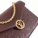 Super Vip 1:1 - Louis Vuitton Wallet On Chain Rosy Grenat Red 19Cm M25814 - Image 6