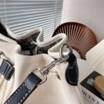 Super Vip 1:1 – Gucci Mini Shoulder Bag With Print Cotton Canvas Black 23Cm - Image 5