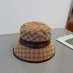 Gucci Canvas Bucket Hat With Double G Brown 576587 4HG62 2564 - Image 7