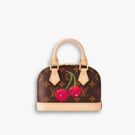 Louis Vuitton X Takashi Murakami Monogram Cerise Nano Alma Brown 16Cm M13416