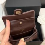 Chanel Classic Mini Bag With Hook Dark Brown 12Cm AP4760 B21221 U1115 - Image 5