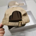 Celine CC Cotton Baseball Cap Beige - Image 3