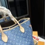 Louis Vuitton Neverfull Monogram MM Handbag Denim 28cm - Image 5