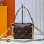 Louis Vuitton X Takashi Murakami Monogram Cerise Side Trunk MM Brown 21Cm M14278 - Image 4