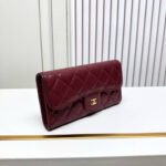 Chanel Quilted Trifold Wallet Red 19Cm - Image 3