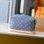 Louis Vuitton x Takashi Murakami Cosmetic Pouch GM Denim Blue 27Cm M13893 - Image 4
