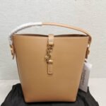 Saint Laurent Le 37 Mini In Shiny Leather Beige 15cm 7658702R20W2721 - Image 2