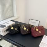 Chanel Mini Camera Case Burgundy 18cm AS5190 B18306 NZV44 - Image 3