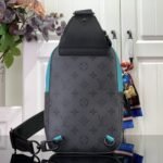 Super Vip 1:1 – Louis Vuitton Avenue Slingbag PM Bag Monogram Eclipse Revers Turquoise 20Cm M11703 - Image 4