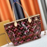 Louis Vuitton Nevefull MM Bag Monogram Cerise 31Cm - Image 3