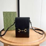 ‎Gucci Horsebit 1955 Mini Bag Black 17Cm 625615 0YK0G 1000 - Image 2