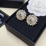 Chanel Stud Earrings Gold - Image 2