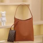Super Vip 1:1 – Louis Vuitton Low Key Hobo MM Cognac 35Cm M24974 - Image 2