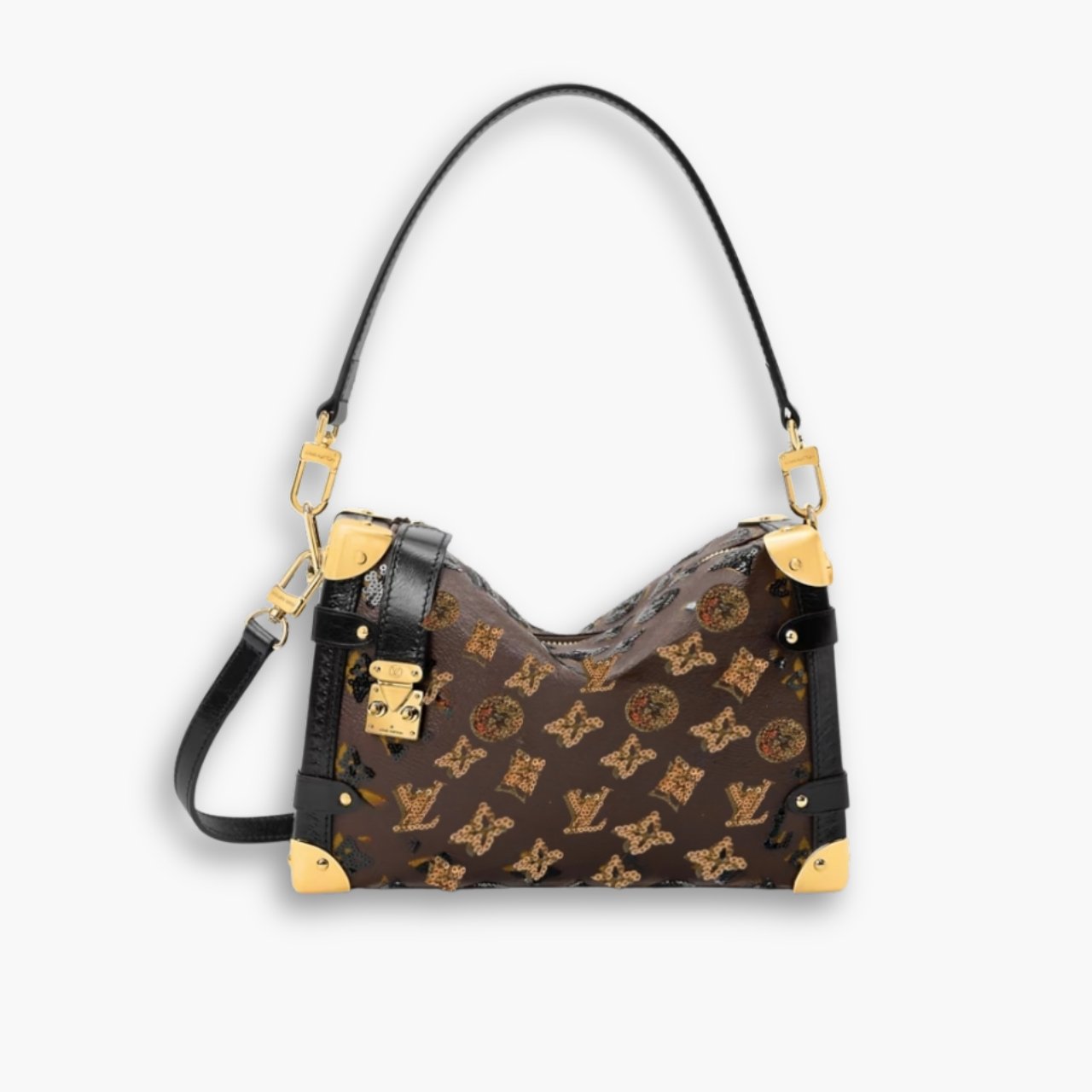 443-4.jpg Louis Vuitton Side Trunk MM Monogram Canvas Brown 23Cm M27036 - Image 1