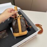 Gift set: Louis Vuitton Nano Noé Bag Monogram Brown 16Cm M81266 - Image 4
